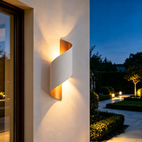 Lampe murale LED minimaliste d'extérieur, étanche IP65, pour chambre à coucher, salon, salle de bain, couloir, hôtel