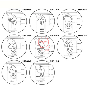 Tùy chỉnh EPDM con dấu cao su Dải cửa sổ và cửa Windproof linh hoạt kính thời tiết cao su Gasket Dải Silicone niêm phong dải - Product Image 3
