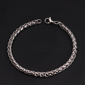 Affordable Stainless Steel Wheat Chain Bracelet <b>for</b> <b>Men</b> | Multiple Widths (3mm-7mm) | Durable & Stylish Design - Product Image 2