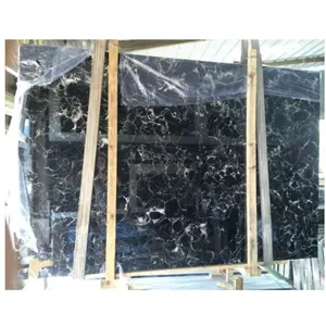 High Quality Natural Marble Slab tile Black Flower Marble for Modern Decoration