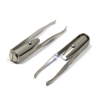 Outils et équipements professionnels de réparation de téléphone portable de pince à épiler de lumière LED d'acier inoxydable de meilleure qualité