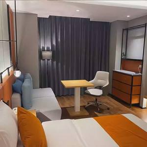 ชุดแผงไม้ทันสมัยสำหรับห้องนอนและโรงแรมโต๊ะข้างเตียงขนาดคิงไซส์ - Product Image 4