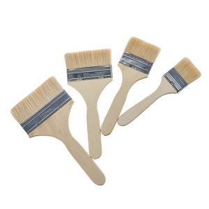 Pinceaux en poils de porc en gros, pinceaux multi-usages à manche en bois pour la décoration intérieure, le teinture, le vernis, la colle et le nettoyage - Product Image 3