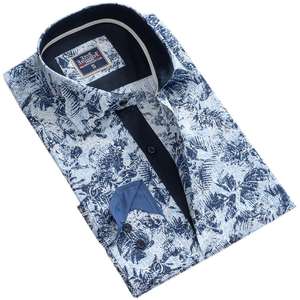 Bleu Marine Pour Hommes Chemise - Product Image 1