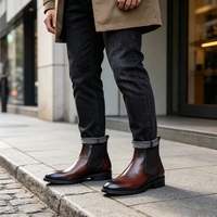 Haute qualité personnalisée chaussures de mode pour hommes en cuir Martin bottes automne et hiver nouvelles bottes en cuir pour