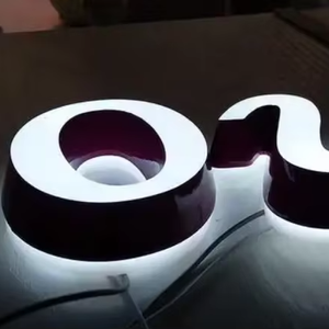 Fabrika toptan lazer kesim akrilik harfler işareti LED aydınlatmalı IP65 su geçirmez dekorasyon reklam şirketi Logo alımı - Product Image 4