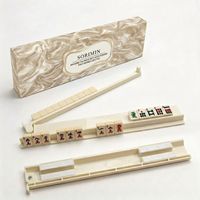 Nouvelle règle de Mahjong américaine antidérapante avec design multifonctionnel et esthétique, en plastique pliable et ultra-léger