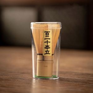 Batidor de Matcha Hecho a Mano de Bambú, Accesorios para Matcha, Embalaje en Caja de Cartón Kraft, Batidores de Matcha de Bambú para Exportación a Japón - Product Image 3
