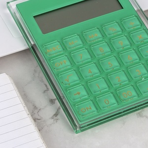 HUISEN Trợ Lý Học Tập Văn Phòng Máy Tính Khoa Học Năng Lượng Mặt Trời Acrylic Màu Xanh Lá Cây/Vàng/Hồng/Bạc/Xanh Dương - Product Image 3