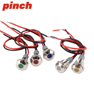 ไฟแสดงสถานะโลหะแบบหนีบ 6 มม. 6V IP65 กันน้ำ พร้อมขั้วต่อสายไฟ - Product Image 3