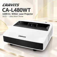 Projecteur laser UST CAAVITS OEM 0.235 4800lm WXGA 3LCD à ultra courte focale pour salle de réunion, fabricant de marque personnalisée
