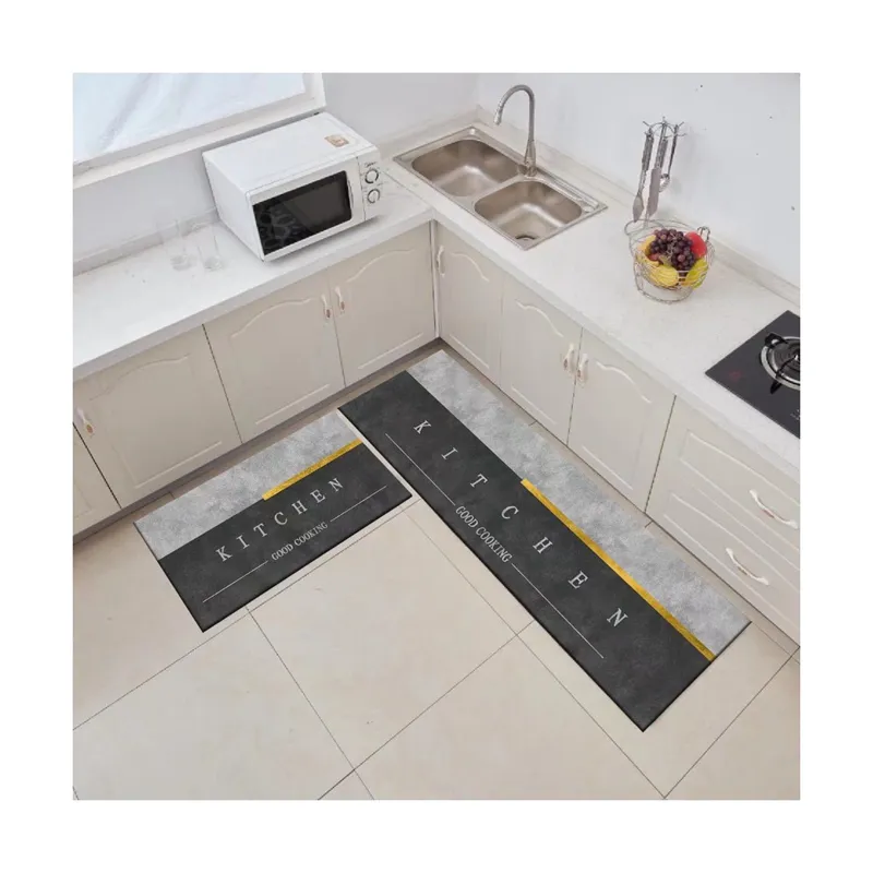 Custom Printed non slip Anti Fatigue Waterproof Standing Comfort rubber kitchen Mats kitchen rugs sets floor mat