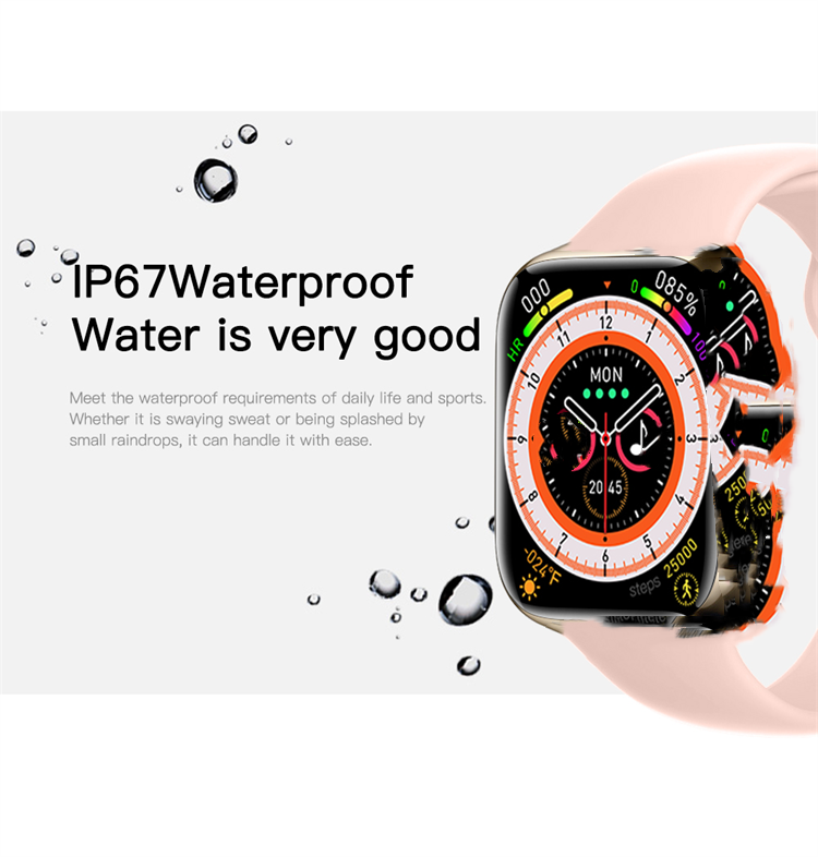 Full Touch 1.77 inch GS8 mini Smart Watch Series 8 Reloj Inteligente IP68 waterproof Smartwatch seri 8 GS8mini with NFC