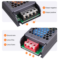 Alimentation électrique à découpage LED ultra-mince haute fréquence 12v, module d'alimentation électrique à découpage LED DC 24v 12v 48v