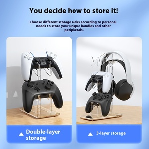 Giá đỡ tay cầm chơi <span class=keywords><strong>game</strong></span> đa năng Jemdo & giá đỡ tai nghe cho PS5/<span class=keywords><strong>PS4</strong></span>/XBOX/Switch Pro, phụ kiện nhựa, bao gồm cả giá đỡ tai nghe - Product Image 5
