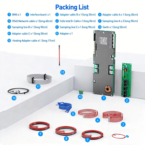 V19 Marché européen Nouveau JK PB2A16S20P BMS 48v 200A 150A 100A Batterie LiFePO4 Équilibrage actif 2A BMS pour onduleurs Growatt Deye Victron - Product Image 3