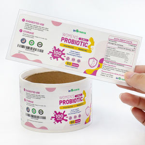 Adesivo pet material químico suplemento medicina pílula rolo garrafa etiqueta etiqueta vitamina rótulos - Product Image 6