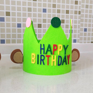 Chapeaux d'<span class=keywords><strong>anniversaire</strong></span> en feutre personnalisés 2026 – Chapeaux d'<span class=keywords><strong>anniversaire</strong></span> pour enfants avec nom brodé <span class=keywords><strong>personnalisé</strong></span> et couronne pour la décoration de fête - Product Image 6