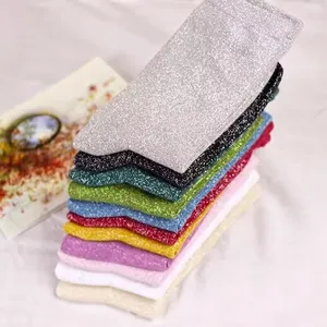 Couleurs Mode Sexy Chaussettes Brillantes Style Coréen Or Argent Chaussettes En Soie Design De Luxe Haute Qualité Femmes Chaussettes - Product Image 2
