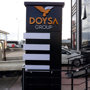 Bên lề đường đứng trụ cột Hội Đồng Quản trị quảng cáo LED pylon dấu hiệu wayfinding Directional pylon dấu hiệu cho trung tâm mua sắm - Product Image 6