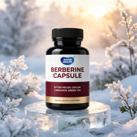 Complément alimentaire à base d'extrait de berbérine, ingrédient chlorhydrate de berbérine, capsules de berbérine, OEM ODM