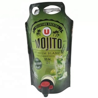Sac de grande capacité avec bec verseur pour emballage d'huile d'olive, pochette/sac à bec verseur en aluminium Vitop pour vin ou liquides, à fond stable