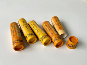 Cilindro desodorante pequeño reciclable, barra de papel, contenedor de grado alimenticio para bálsamo labial, lápiz labial de realce, tubo de papel de cartón Kraft - Product Image 6