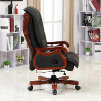 Chaise de bureau pivotante de luxe avec gestionnaire de hauteur réglable Chaise de bureau ergonomique en cuir avec 360 degrés
