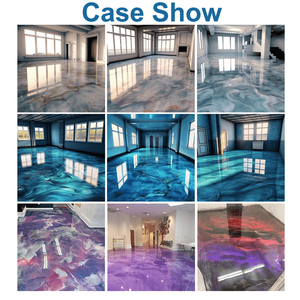 Rivestimento per pavimenti con pigmenti metallici lucidi, pavimentazione epossidica metallica rapporto 3:1 per magazzini - Product Image 2