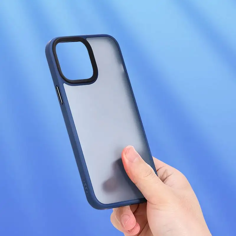 High quality covers frosted skin back cover matte tpu pc For iphone shock proof case 13