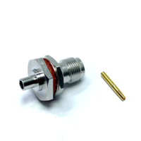Connecteur femelle étanche TNC à souder pour câble semi-flexible RG402 .141