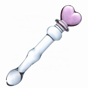 Bacchetta del Piacere in Vetro per Donne, Massaggiatore Realistico in Vetro Morbido con Testa a Cuore e Superficie Liscia per Uomo e Donna - Product Image 6