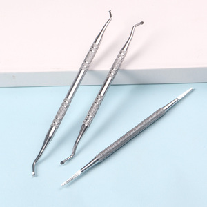 TSZS haute qualité 3 pièces/ensemble en acier inoxydable ongle incarné outil de soin de manucure professionnel Kit de Correction d'orteil à Double extrémité - Product Image 2
