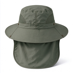 Sombrero para el Sol UPF50+ con Solapa Extraíble para Cara y Cuello, Gorra de Malla Transpirable con Protección UV para Viajes al Aire Libre y Pesca - Product Image 4