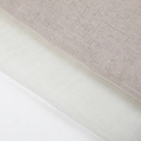 100% polyester anti-acariens tissé style uni rideau tissu haute couleur solidité fil teint matériel