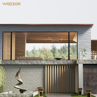 Ventana de Apertura Paralela WAZZOR con Certificación NFRC, Cero Visibilidad, Marco Ultra Delgado, Máxima Visión de Vidrio, para Penthouse de Lujo