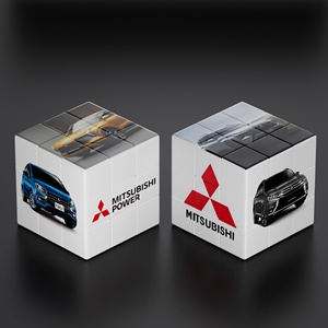 Cubi Magici Promozionali Personalizzati Mitsubishi 3x3 che si Illuminano al Buio in Plastica ABS, <span class=keywords><strong>Puzzle</strong></span> con Logo Personalizzato, Ordine all'Ingrosso, Regalo per <span class=keywords><strong>Auto</strong></span> - Product Image 3