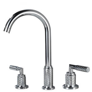 <span class=keywords><strong>Robinet</strong></span> de lavabo en laiton massif, <span class=keywords><strong>double</strong></span> poignée traditionnelle, à poser sur comptoir, monotrou, bec rotatif, valve en céramique, eau chaude et froide, pour lavabo <span class=keywords><strong>WC</strong></span> - Product Image 3