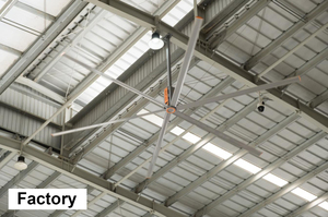 Ventilador de Techo Industrial HVLS RTFANS de 18-24 pies de Diámetro con Aspas de Aleación de Aluminio para Ventilación de Granjas Lecheras, Gimnasios y Garajes - Product Image 6