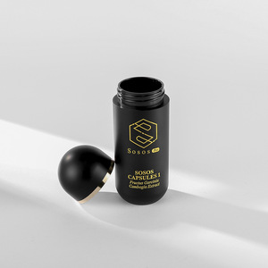 60cc Black <strong>Capsule</strong> Medical Plastic Vitamin PS Pill <strong>Capsule</strong> Bottles Medicine Supplement Tablet Powder Bottles - Product Image 4