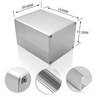 Boîtier d'amplificateur de puissance électrique en métal OEM ODM Personnalisation Usinage CNC Profil en aluminium anodisé Boîtier électronique GPRS
