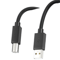 Câble de données d'imprimante USB 2.0 en PVC, type A mâle vers B mâle, cordon de données USB pour imprimante Brother HP Canon Lexmark Epson