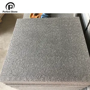 600 X600 Dunkelgrauer Granit Geflammter Granit für Außen böden mit