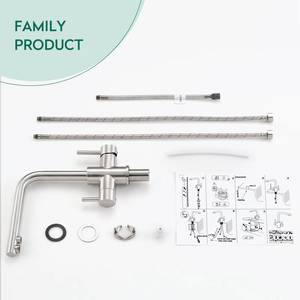 304 Stainless Steel Lead Free Drinking 3 Ways Kitchen Faucet RO Filter Water Tap - Product Image 6