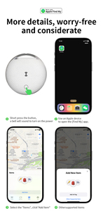 Localizzatore GPS Intelligente Impermeabile di Alta Gamma con Funzione di Trovamento per Animali Domestici/Bagagli, Compatibile con l'App Find My di iOS e Android <span class=keywords><strong>Google</strong></span> <span class=keywords><strong>Play</strong></span> - Product Image 4