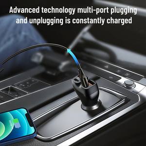 <span class=keywords><strong>Chargeur</strong></span> de <span class=keywords><strong>voiture</strong></span> SUNDA <span class=keywords><strong>4</strong></span>-en-1 à <span class=keywords><strong>4</strong></span> ports 102W, charge rapide, multi-protocoles PD QC compatible, adaptateur allume-cigare 12V-24V, vente en gros - Product Image 3