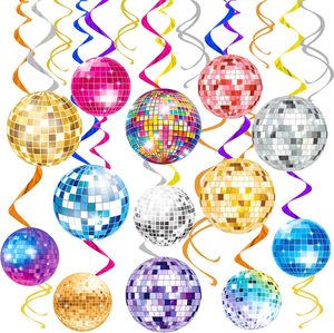 18 pezzi 4D Disco riflettente musica specchio palla palloncini per bambini decorazioni per feste di compleanno con altre forniture per feste - Product Image 1