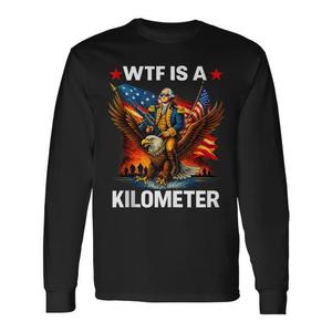 ¿Qué es un kilómetro? Camiseta de manga larga Eagle - Product Image 1