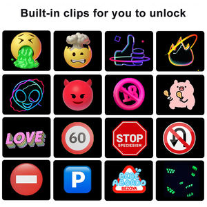 Pantalla LED Inteligente para Automóvil Controlada por Aplicación, Pantalla para Ventana Trasera de Automóvil, Interacción por Voz con IA, Luz de Expresión para Taxi - Product Image 2