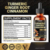 Pour BIOCHEALTH 6 en 1 liquide curcuma curcumine gingembre extrait de berbérine liquide soutien articulaire Ceylan cannelle melon amer gouttes